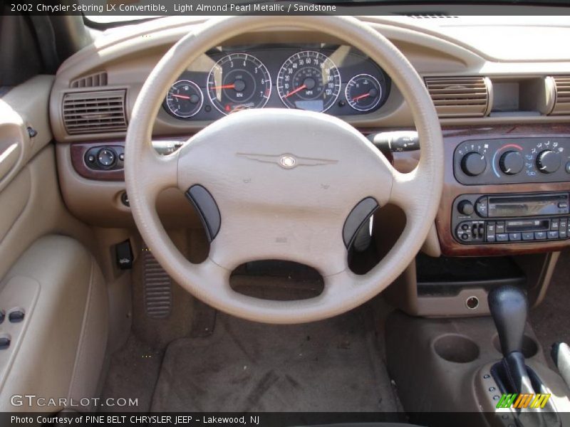 Light Almond Pearl Metallic / Sandstone 2002 Chrysler Sebring LX Convertible