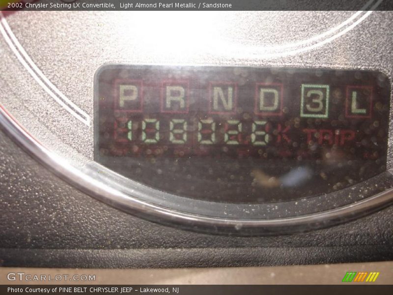 Light Almond Pearl Metallic / Sandstone 2002 Chrysler Sebring LX Convertible