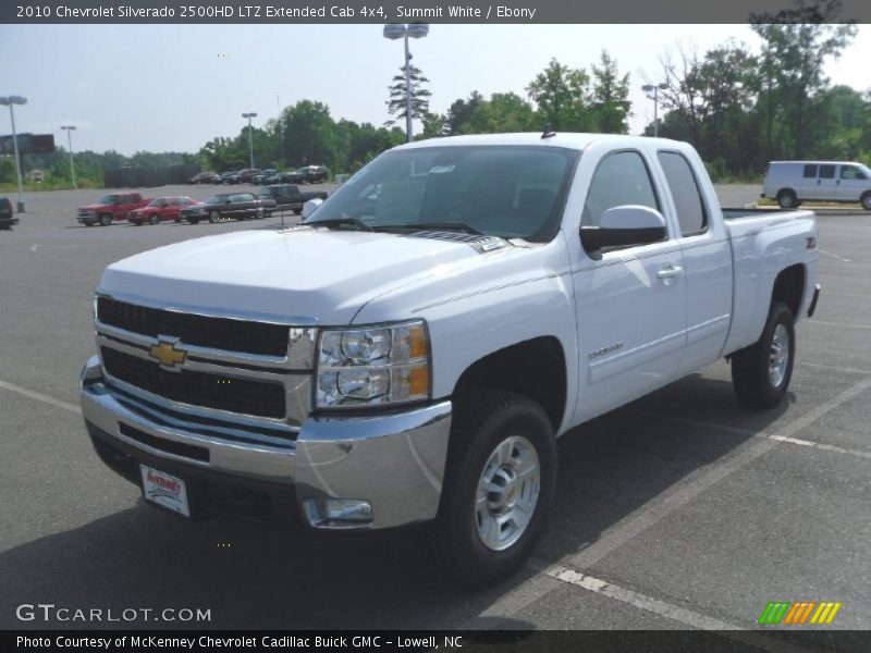 Summit White / Ebony 2010 Chevrolet Silverado 2500HD LTZ Extended Cab 4x4