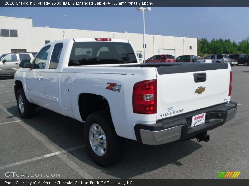 Summit White / Ebony 2010 Chevrolet Silverado 2500HD LTZ Extended Cab 4x4