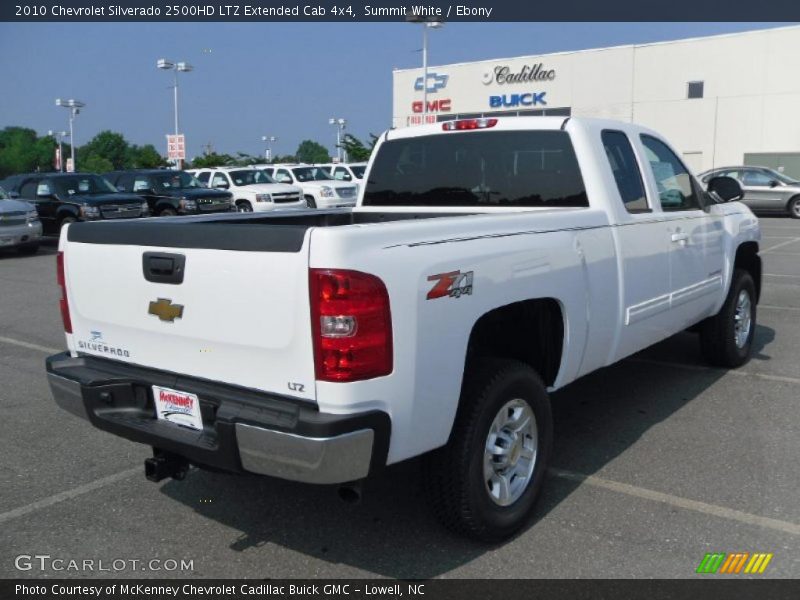 Summit White / Ebony 2010 Chevrolet Silverado 2500HD LTZ Extended Cab 4x4