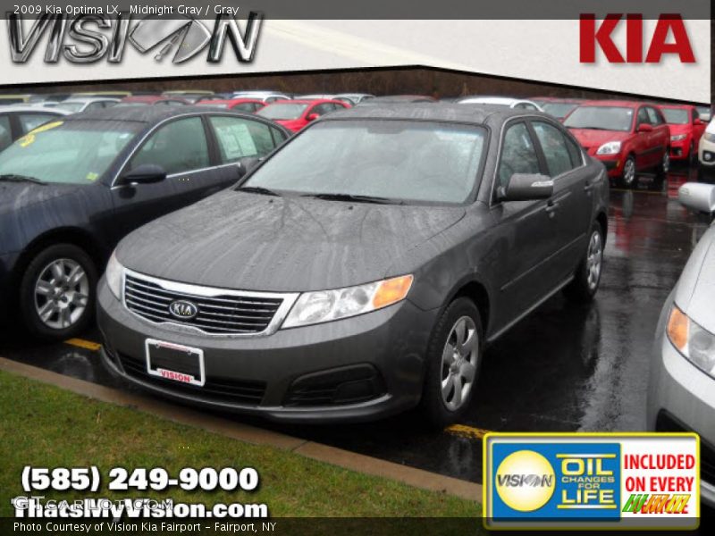 Midnight Gray / Gray 2009 Kia Optima LX
