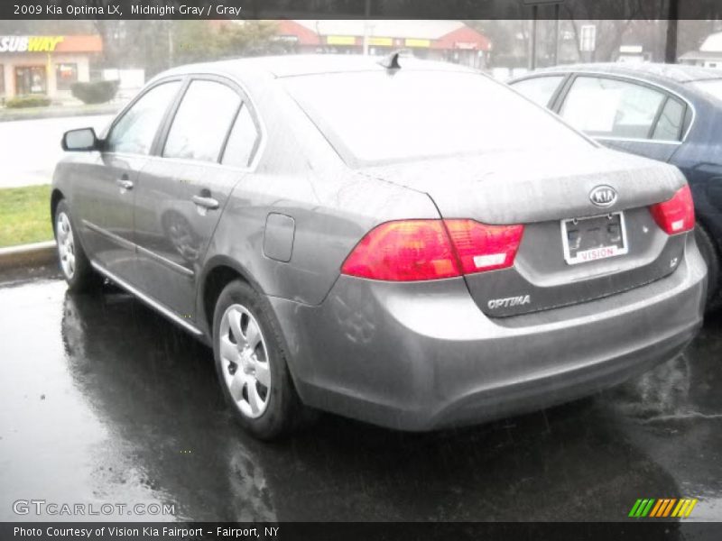 Midnight Gray / Gray 2009 Kia Optima LX