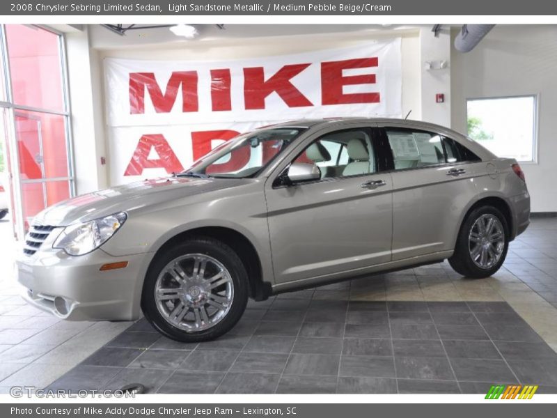 Light Sandstone Metallic / Medium Pebble Beige/Cream 2008 Chrysler Sebring Limited Sedan