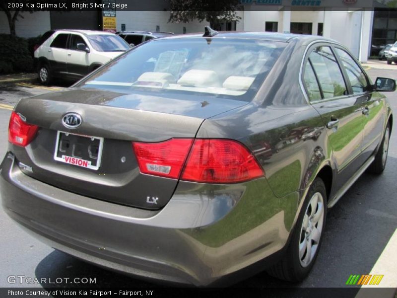 Bright Silver / Beige 2009 Kia Optima LX