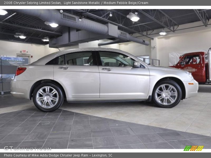 Light Sandstone Metallic / Medium Pebble Beige/Cream 2008 Chrysler Sebring Limited Sedan