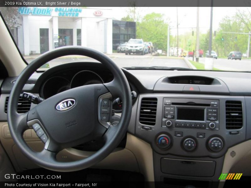 Bright Silver / Beige 2009 Kia Optima LX