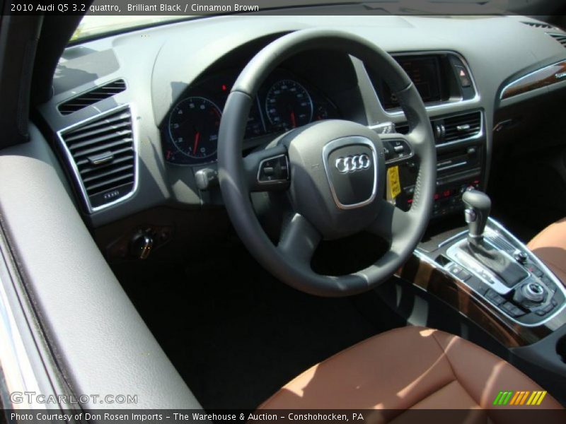 Brilliant Black / Cinnamon Brown 2010 Audi Q5 3.2 quattro