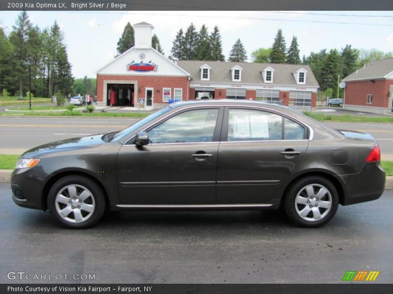 Bright Silver / Beige 2009 Kia Optima LX