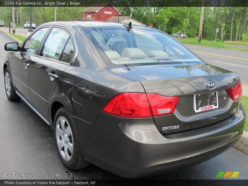 Bright Silver / Beige 2009 Kia Optima LX
