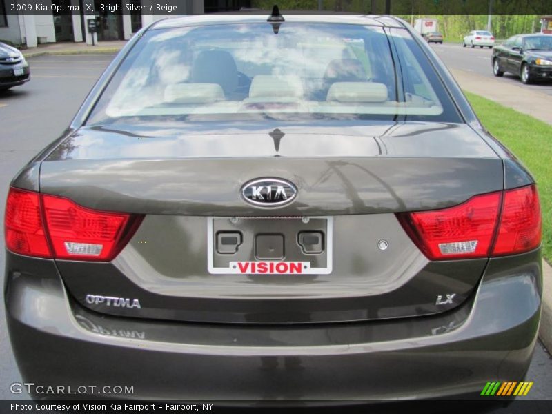 Bright Silver / Beige 2009 Kia Optima LX