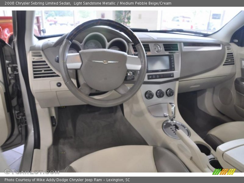 Light Sandstone Metallic / Medium Pebble Beige/Cream 2008 Chrysler Sebring Limited Sedan