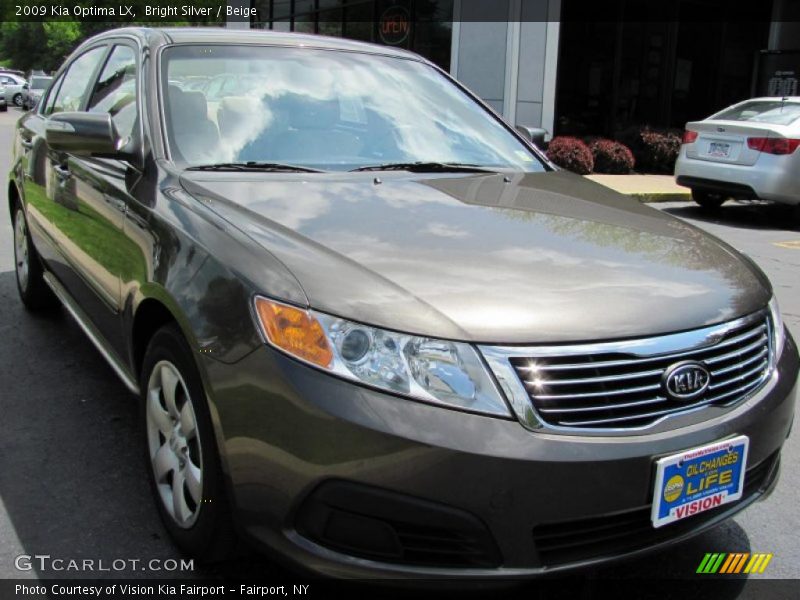 Bright Silver / Beige 2009 Kia Optima LX