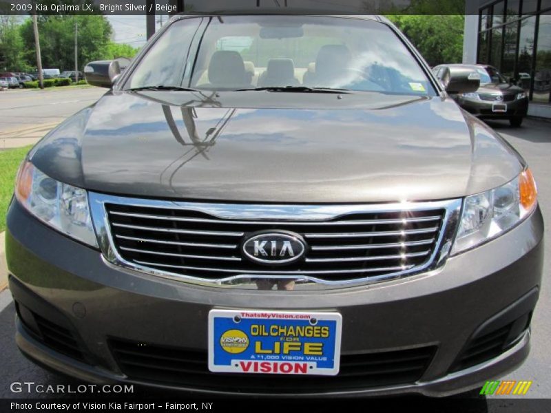 Bright Silver / Beige 2009 Kia Optima LX