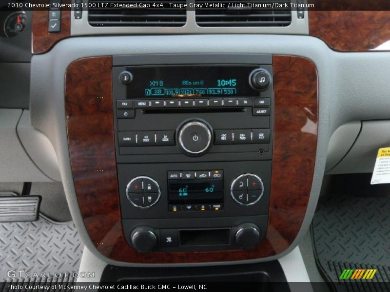 Taupe Gray Metallic / Light Titanium/Dark Titanium 2010 Chevrolet Silverado 1500 LTZ Extended Cab 4x4