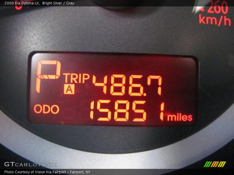 Bright Silver / Gray 2009 Kia Optima LX