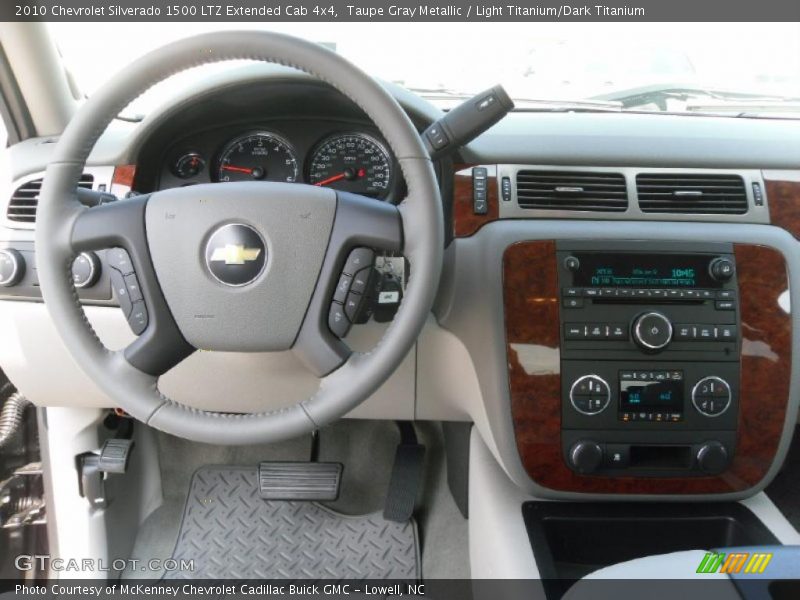 Taupe Gray Metallic / Light Titanium/Dark Titanium 2010 Chevrolet Silverado 1500 LTZ Extended Cab 4x4