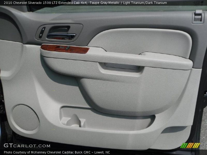 Taupe Gray Metallic / Light Titanium/Dark Titanium 2010 Chevrolet Silverado 1500 LTZ Extended Cab 4x4