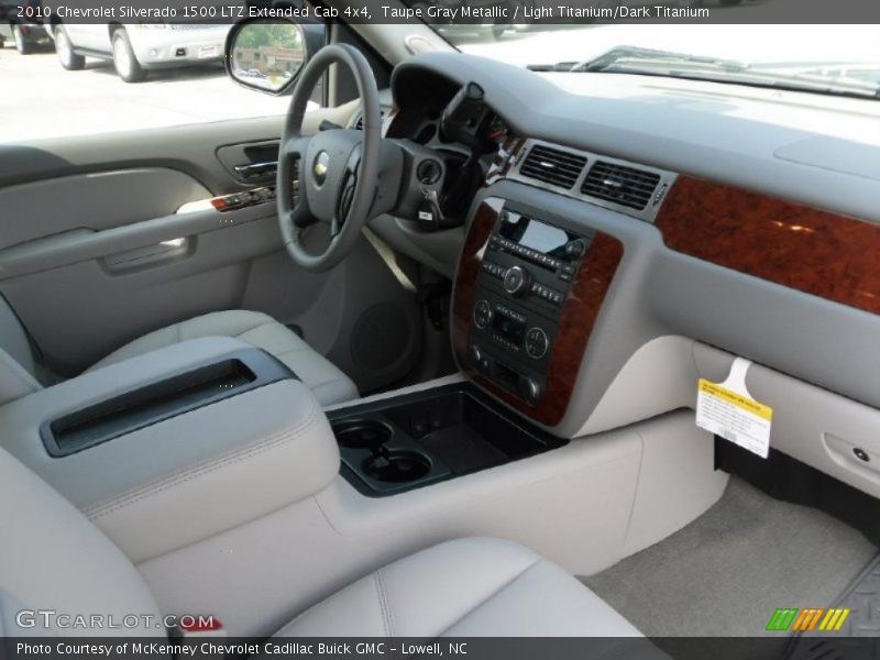 Taupe Gray Metallic / Light Titanium/Dark Titanium 2010 Chevrolet Silverado 1500 LTZ Extended Cab 4x4