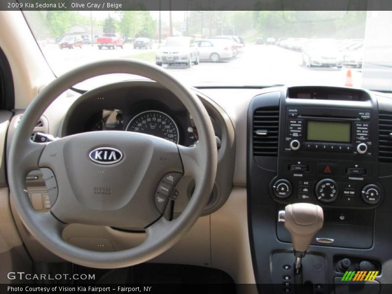 Olive Gray / Beige 2009 Kia Sedona LX