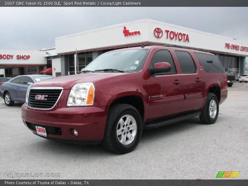 Sport Red Metallic / Cocoa/Light Cashmere 2007 GMC Yukon XL 1500 SLE