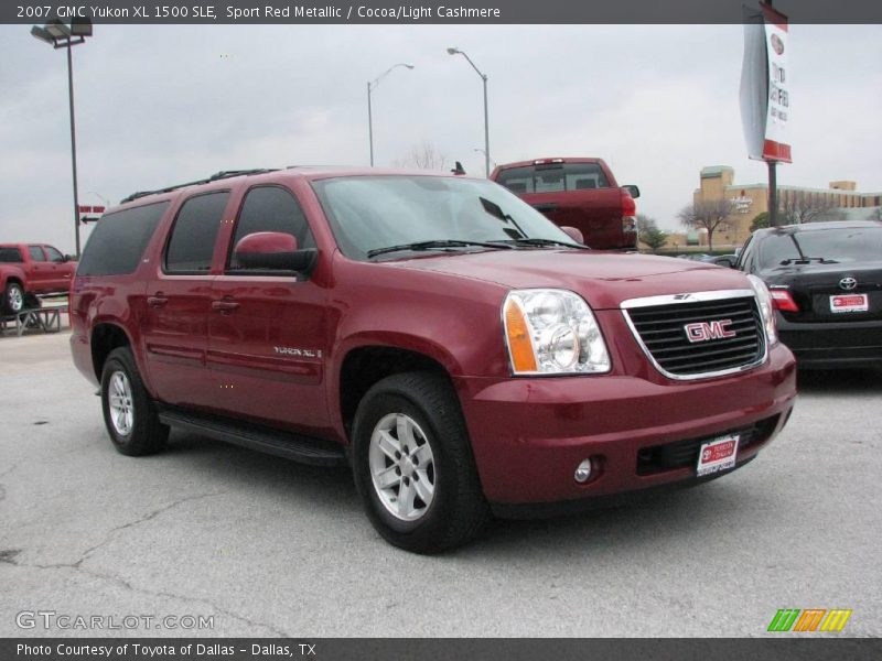 Sport Red Metallic / Cocoa/Light Cashmere 2007 GMC Yukon XL 1500 SLE