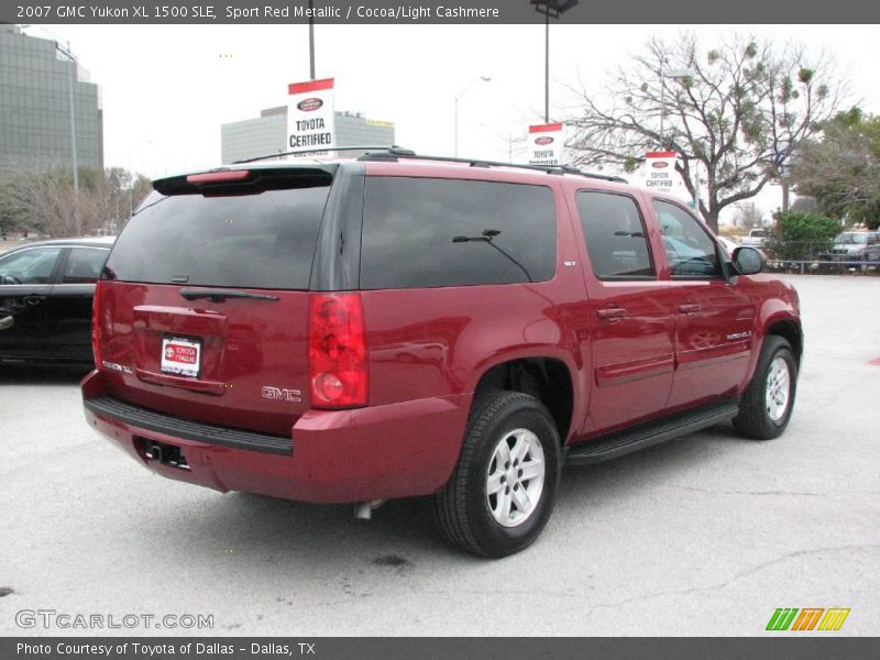 Sport Red Metallic / Cocoa/Light Cashmere 2007 GMC Yukon XL 1500 SLE