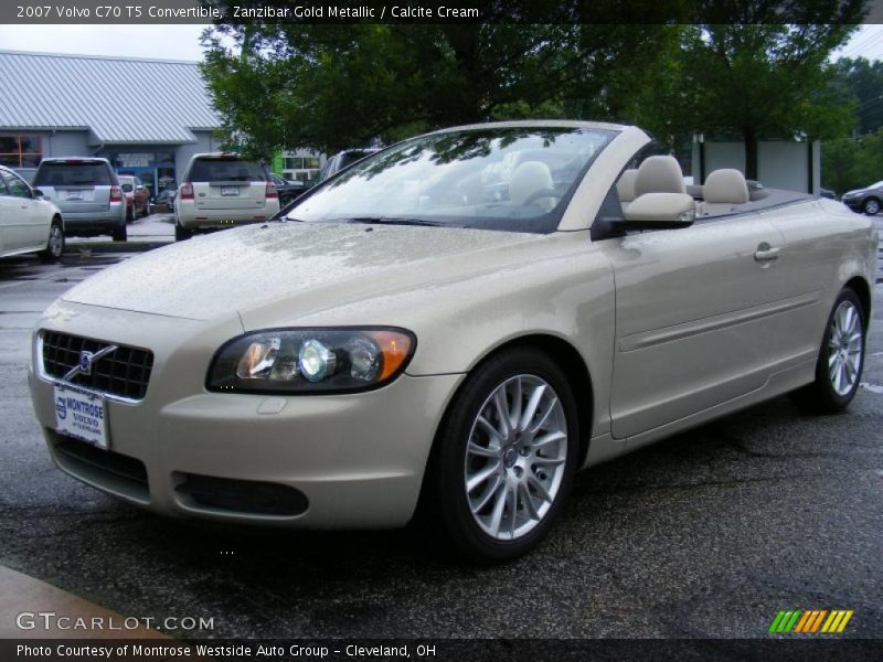 Zanzibar Gold Metallic / Calcite Cream 2007 Volvo C70 T5 Convertible