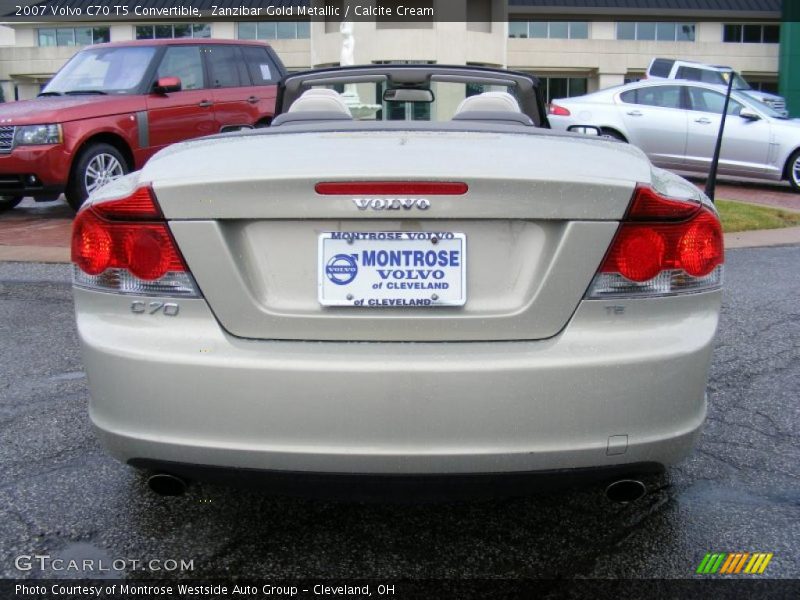Zanzibar Gold Metallic / Calcite Cream 2007 Volvo C70 T5 Convertible