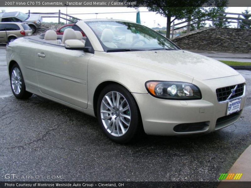 Zanzibar Gold Metallic / Calcite Cream 2007 Volvo C70 T5 Convertible