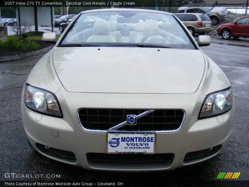 Zanzibar Gold Metallic / Calcite Cream 2007 Volvo C70 T5 Convertible