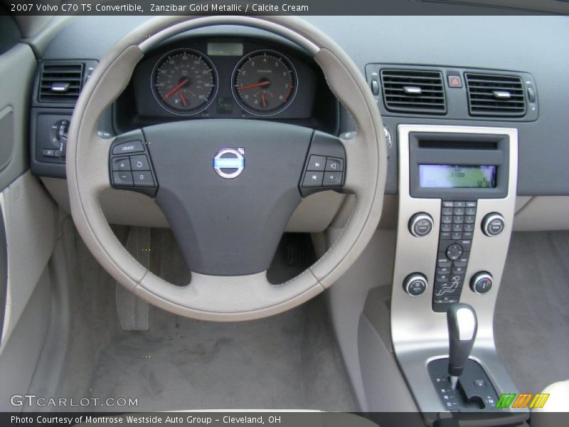 Zanzibar Gold Metallic / Calcite Cream 2007 Volvo C70 T5 Convertible
