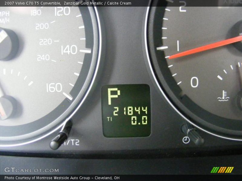 Zanzibar Gold Metallic / Calcite Cream 2007 Volvo C70 T5 Convertible