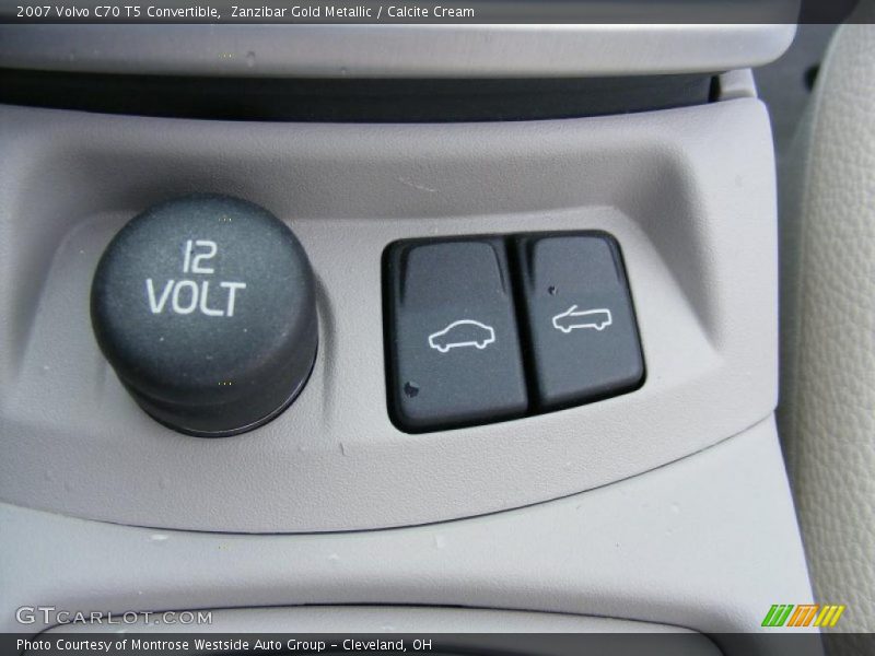 Zanzibar Gold Metallic / Calcite Cream 2007 Volvo C70 T5 Convertible
