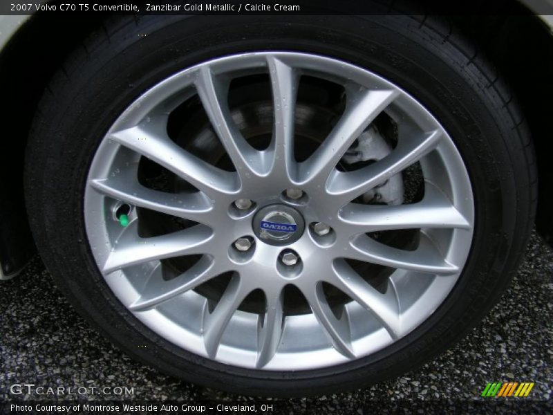 Zanzibar Gold Metallic / Calcite Cream 2007 Volvo C70 T5 Convertible