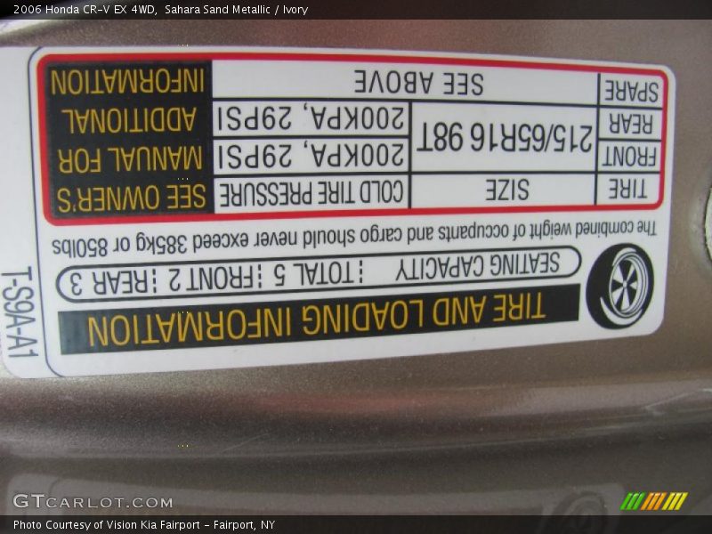 Sahara Sand Metallic / Ivory 2006 Honda CR-V EX 4WD