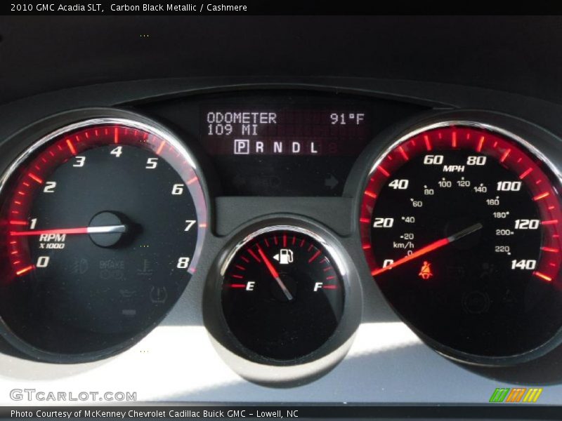 Carbon Black Metallic / Cashmere 2010 GMC Acadia SLT