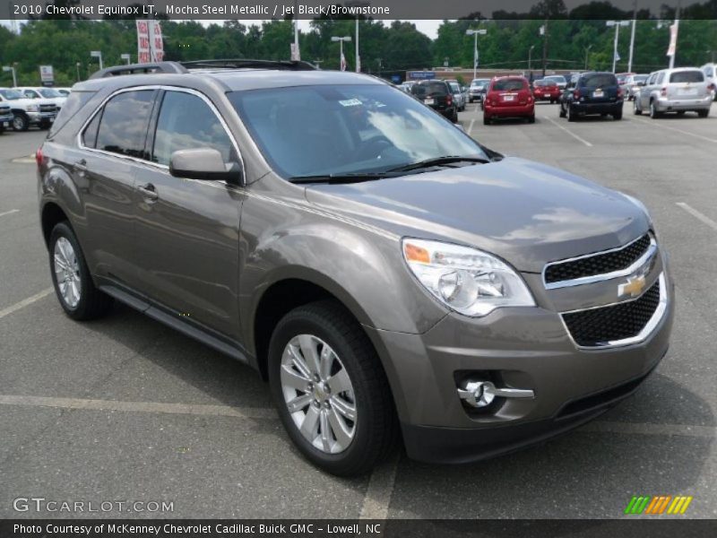 Mocha Steel Metallic / Jet Black/Brownstone 2010 Chevrolet Equinox LT