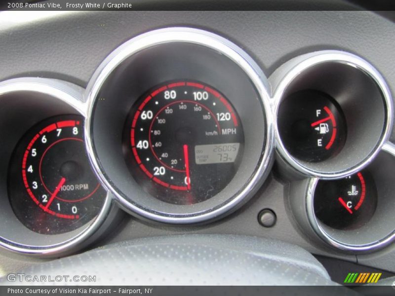 Frosty White / Graphite 2008 Pontiac Vibe