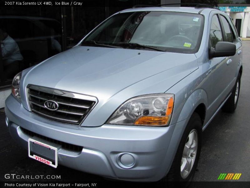 Ice Blue / Gray 2007 Kia Sorento LX 4WD