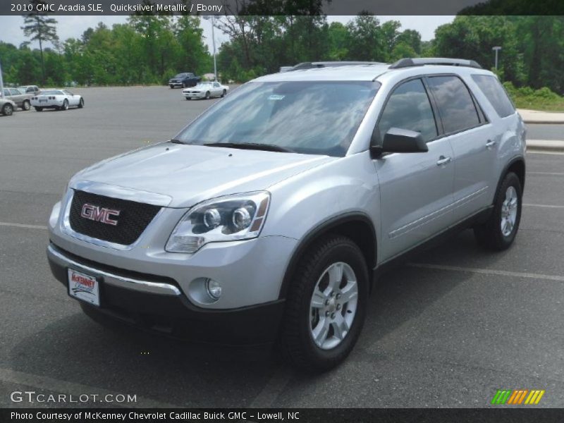 Quicksilver Metallic / Ebony 2010 GMC Acadia SLE