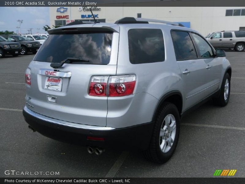 Quicksilver Metallic / Ebony 2010 GMC Acadia SLE