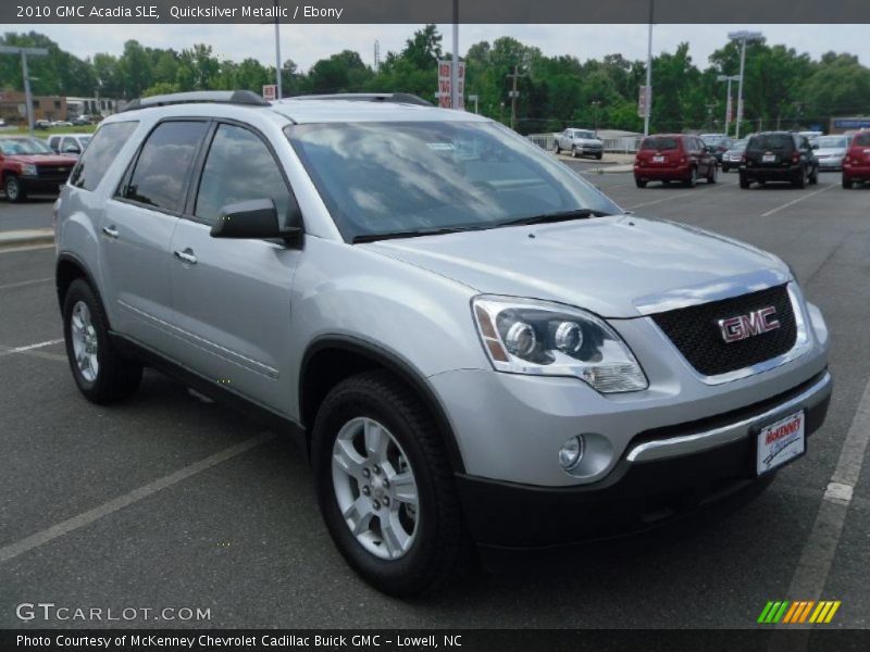 Quicksilver Metallic / Ebony 2010 GMC Acadia SLE