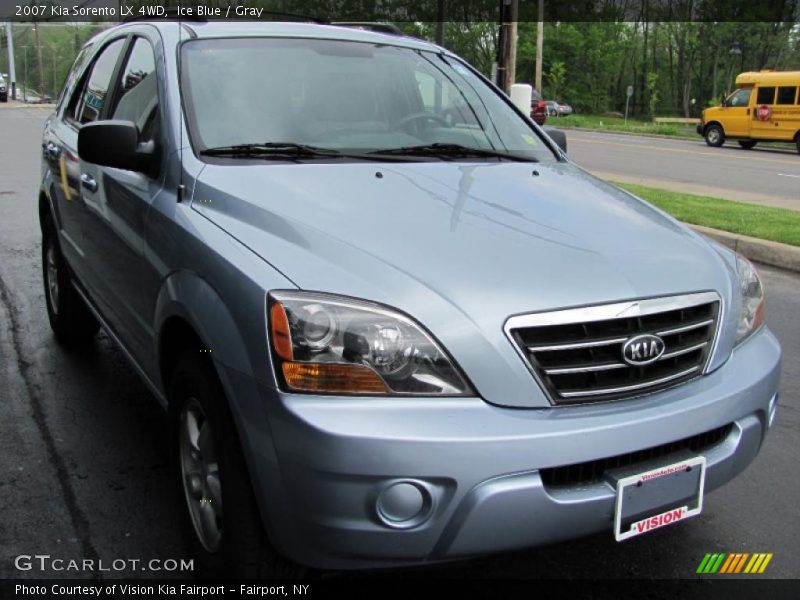 Ice Blue / Gray 2007 Kia Sorento LX 4WD