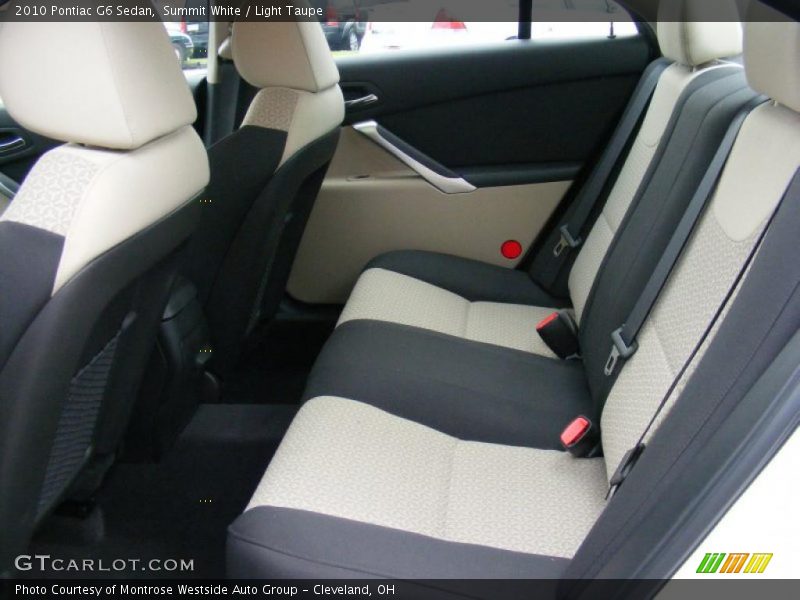 Summit White / Light Taupe 2010 Pontiac G6 Sedan