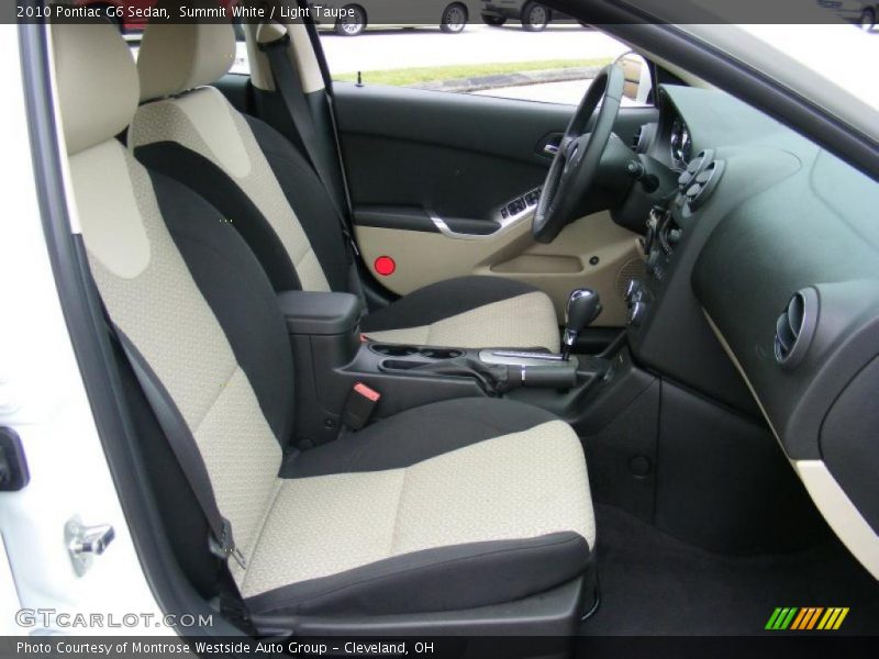 Summit White / Light Taupe 2010 Pontiac G6 Sedan