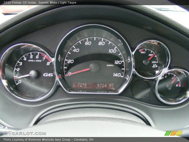 Summit White / Light Taupe 2010 Pontiac G6 Sedan