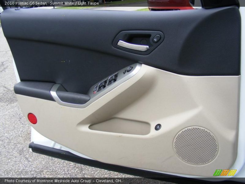 Summit White / Light Taupe 2010 Pontiac G6 Sedan