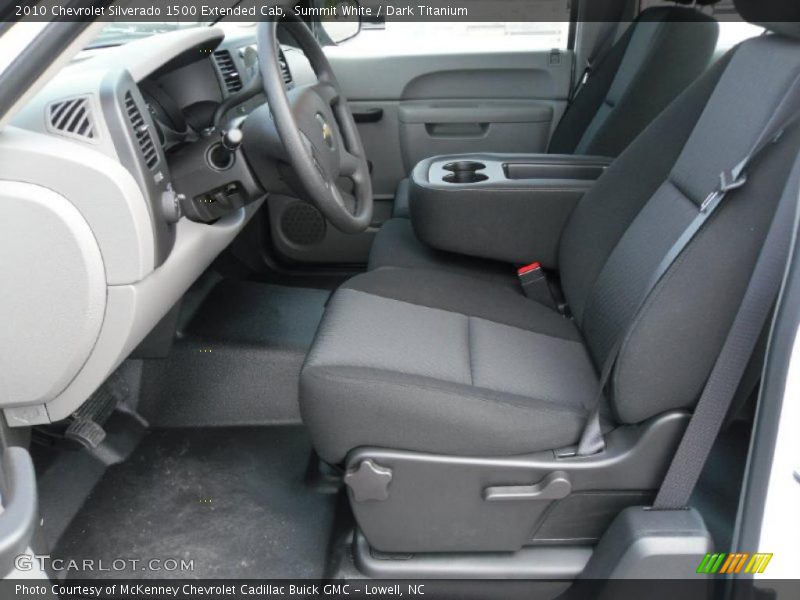 Summit White / Dark Titanium 2010 Chevrolet Silverado 1500 Extended Cab