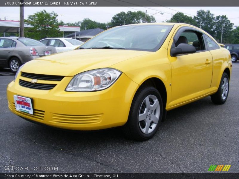Rally Yellow / Gray 2008 Chevrolet Cobalt LS Coupe